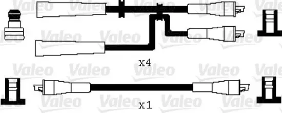 Zündleitungssatz VALEO 346046 Bild Zündleitungssatz VALEO 346046