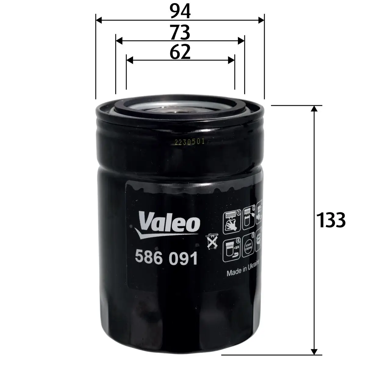 Ölfilter VALEO 586091