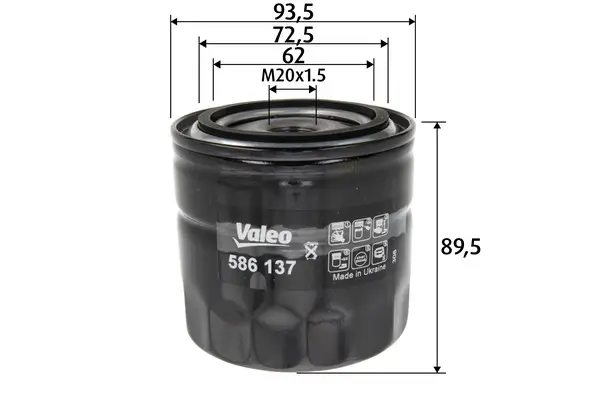 Ölfilter VALEO 586137