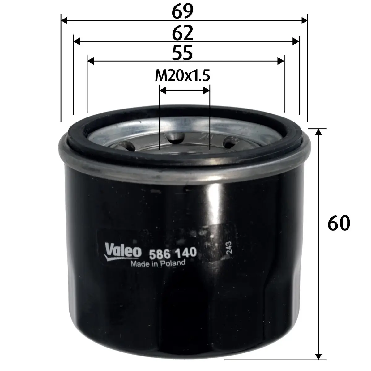 Ölfilter VALEO 586140