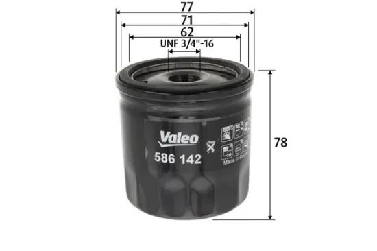 Ölfilter VALEO 586142 Bild Ölfilter VALEO 586142