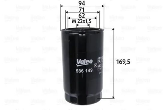 Ölfilter VALEO 586149 Bild Ölfilter VALEO 586149