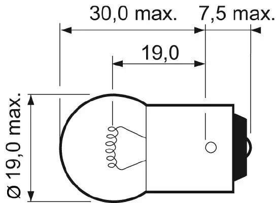 Glühlampe, Blinkleuchte 12 V 5 W R5W VALEO 032109 Bild Glühlampe, Blinkleuchte 12 V 5 W R5W VALEO 032109