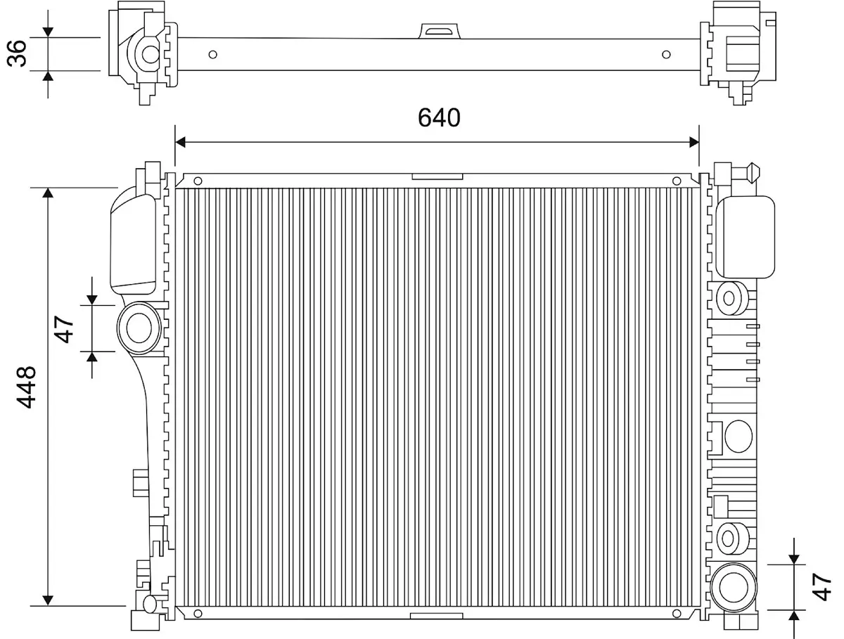 Kühler, Motorkühlung VALEO 701107