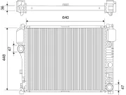Kühler, Motorkühlung VALEO 701107