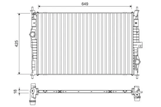 Kühler, Motorkühlung VALEO 701109 Bild Kühler, Motorkühlung VALEO 701109