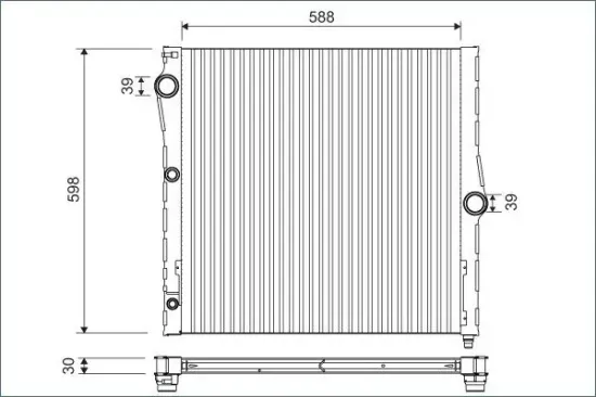 Kühler, Motorkühlung VALEO 701121 Bild Kühler, Motorkühlung VALEO 701121