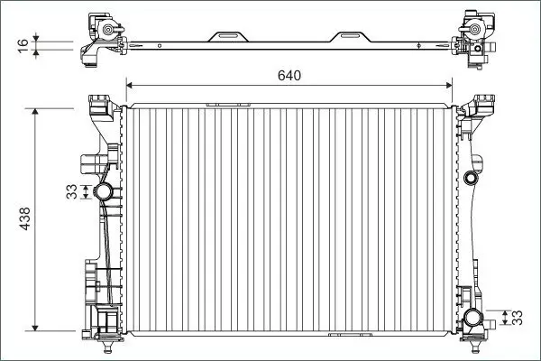 Kühler, Motorkühlung VALEO 701133