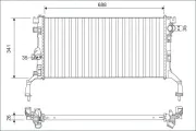 Kühler, Motorkühlung VALEO 701159