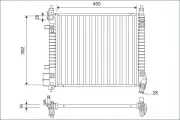 Kühler, Motorkühlung VALEO 701169