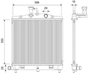Kühler, Motorkühlung VALEO 701185