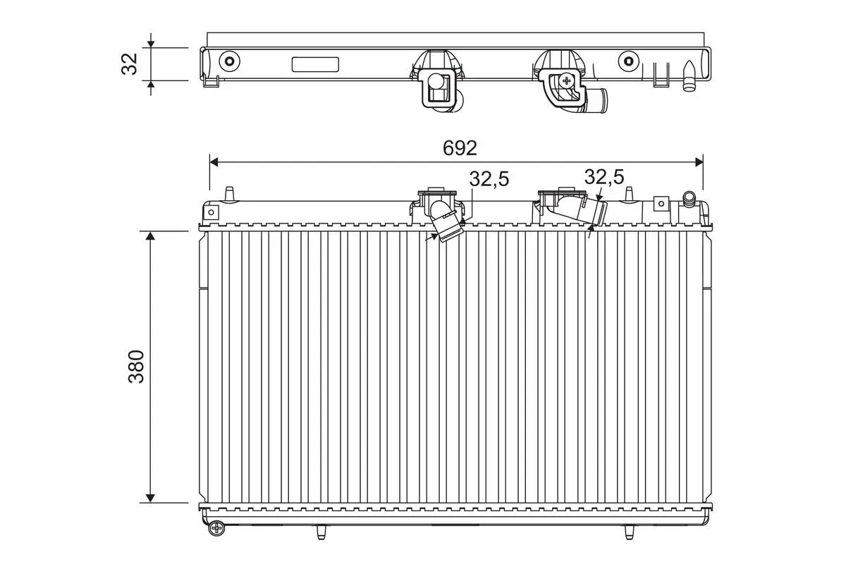 Kühler, Motorkühlung VALEO 701214