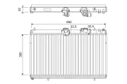 Kühler, Motorkühlung VALEO 701214