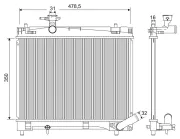 Kühler, Motorkühlung VALEO 701216