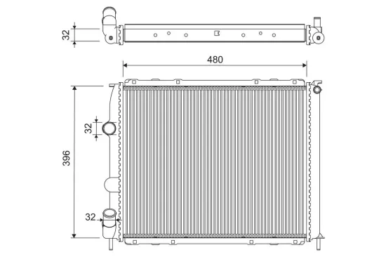 Kühler, Motorkühlung VALEO 701221 Bild Kühler, Motorkühlung VALEO 701221