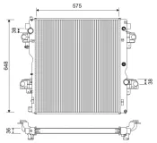 Kühler, Motorkühlung VALEO 701226
