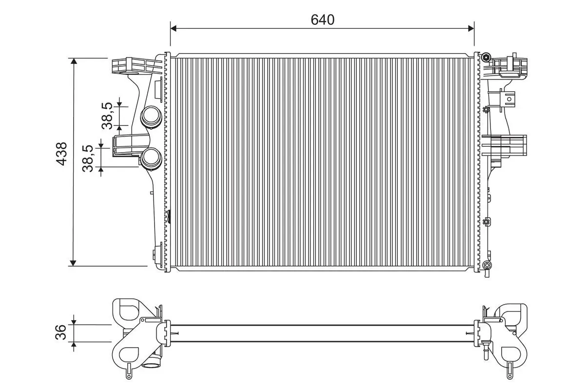 Kühler, Motorkühlung VALEO 701230
