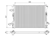 Kühler, Motorkühlung VALEO 701240