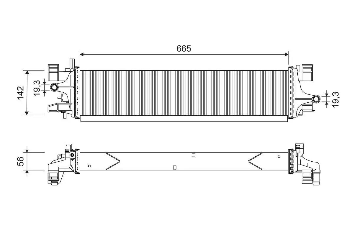 Kühler, Motorkühlung VALEO 701249