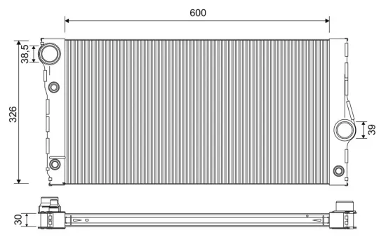 Kühler, Motorkühlung VALEO 701271 Bild Kühler, Motorkühlung VALEO 701271