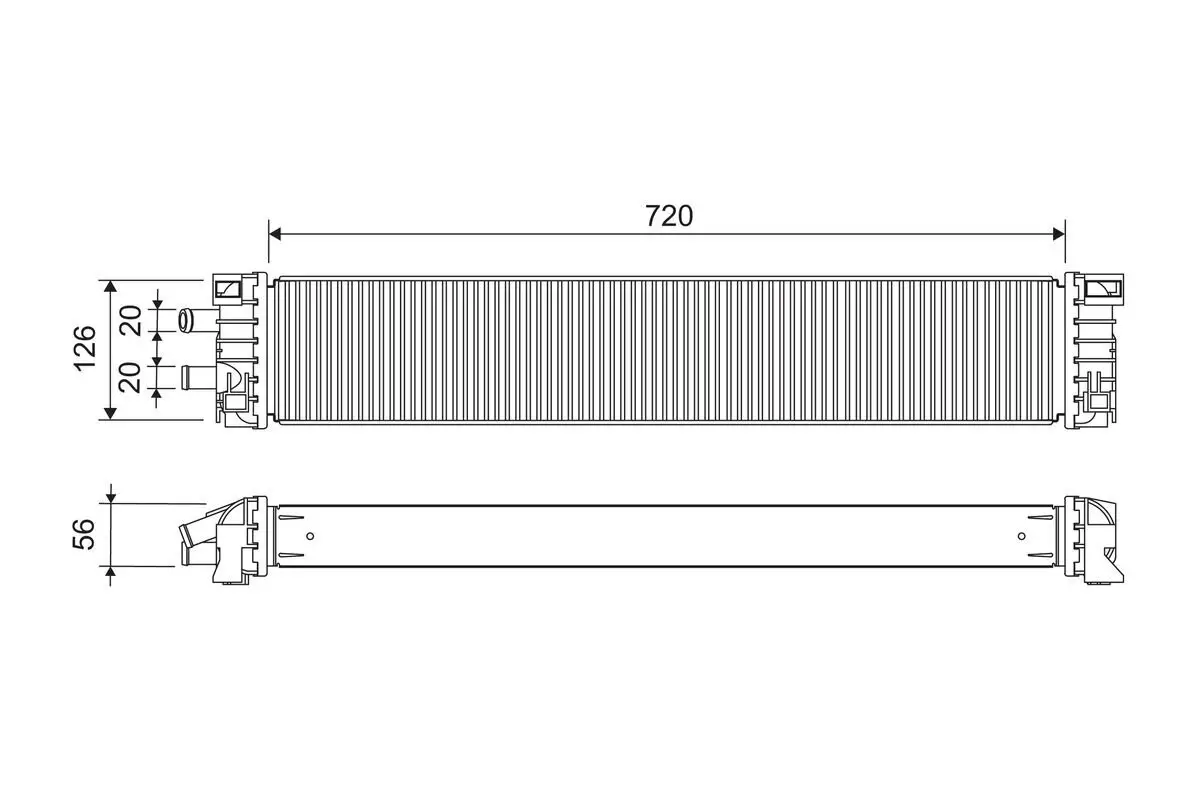 Kühler, Motorkühlung VALEO 701294
