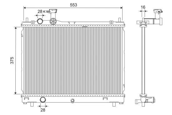 Kühler, Motorkühlung VALEO 701302 Bild Kühler, Motorkühlung VALEO 701302