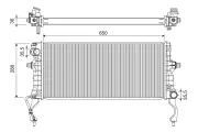 Kühler, Motorkühlung VALEO 701310