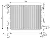 Kühler, Motorkühlung VALEO 701342