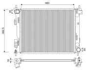 Kühler, Motorkühlung VALEO 701347