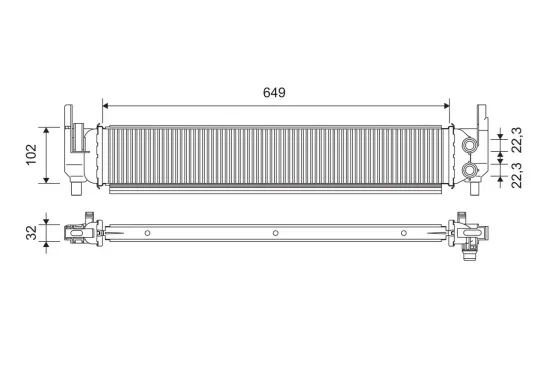 Kühler, Motorkühlung VALEO 701362 Bild Kühler, Motorkühlung VALEO 701362