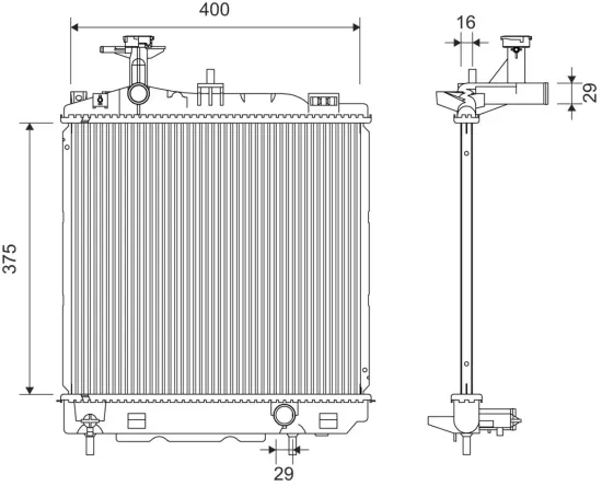 Kühler, Motorkühlung VALEO 701367 Bild Kühler, Motorkühlung VALEO 701367