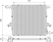 Kühler, Motorkühlung VALEO 701379