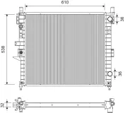 Kühler, Motorkühlung VALEO 701411
