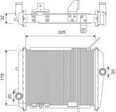 Kühler, Motorkühlung VALEO 701416