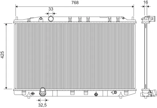 Kühler, Motorkühlung VALEO 701419 Bild Kühler, Motorkühlung VALEO 701419