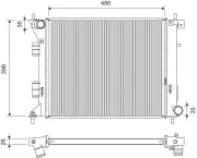 Kühler, Motorkühlung VALEO 701421