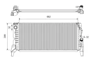 Kühler, Motorkühlung VALEO 701422