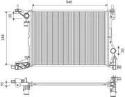 Kühler, Motorkühlung VALEO 701435