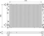Kühler, Motorkühlung VALEO 701438
