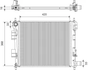 Kühler, Motorkühlung VALEO 701439
