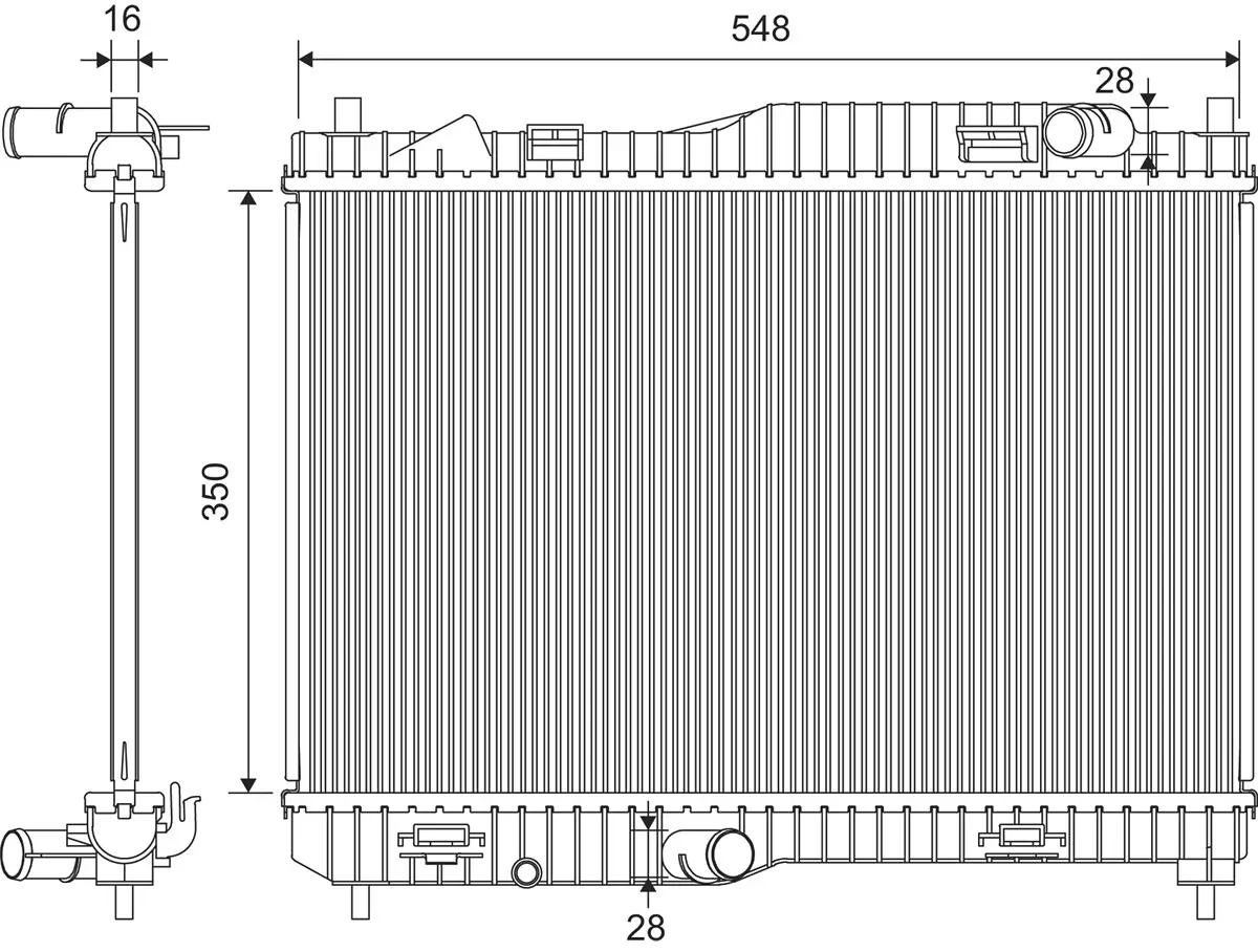 Kühler, Motorkühlung VALEO 701449