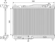 Kühler, Motorkühlung VALEO 701449