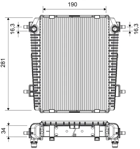 Kühler, Motorkühlung VALEO 701501 Bild Kühler, Motorkühlung VALEO 701501