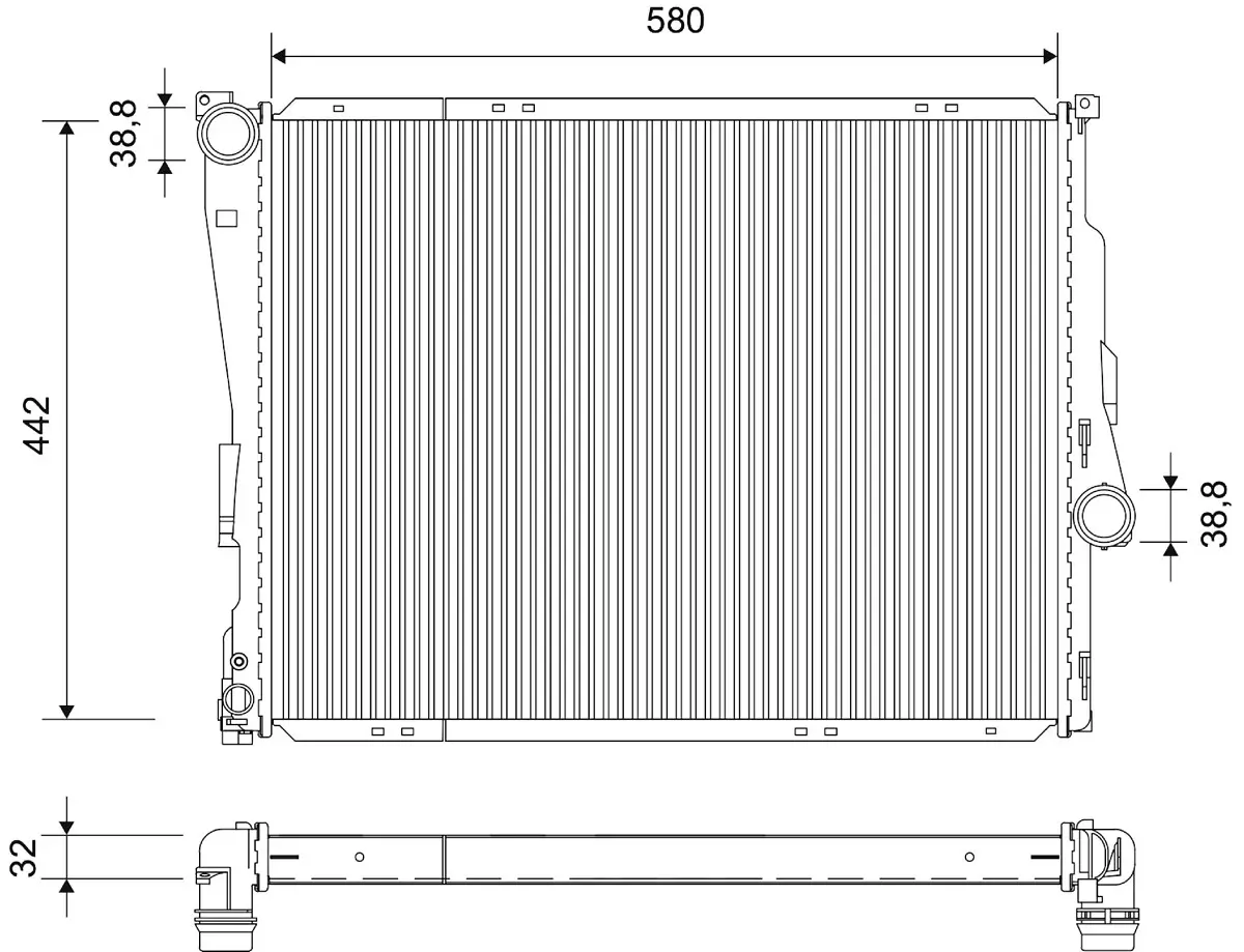 Kühler, Motorkühlung VALEO 701523