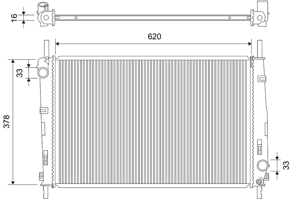 Kühler, Motorkühlung VALEO 701536