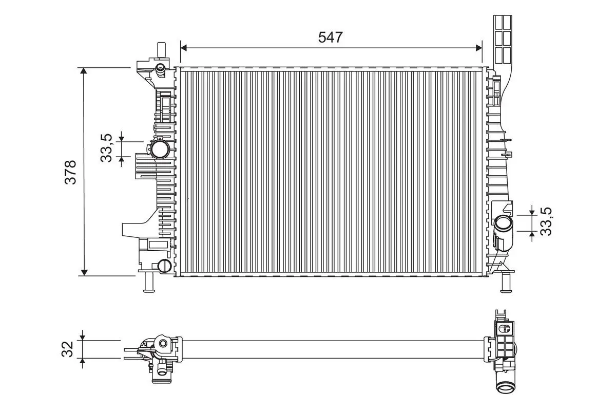 Kühler, Motorkühlung VALEO 701675