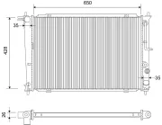 Kühler, Motorkühlung VALEO 701741