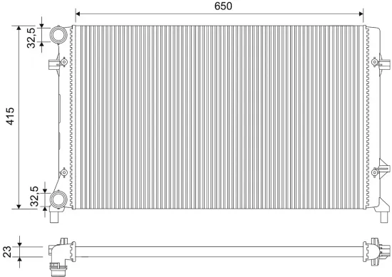 Kühler, Motorkühlung VALEO 701789 Bild Kühler, Motorkühlung VALEO 701789