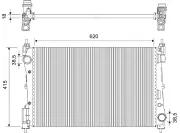 Kühler, Motorkühlung VALEO 701820