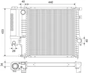 Kühler, Motorkühlung VALEO 701833